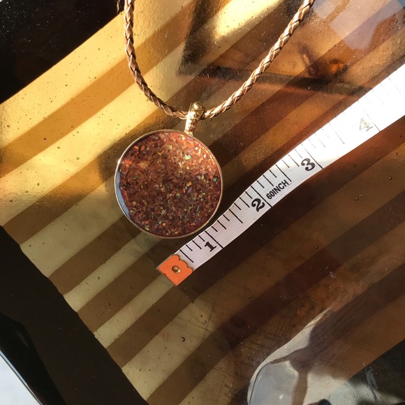 Metallic copper trio necklace + earrings + cuff - Picture 8 of 8